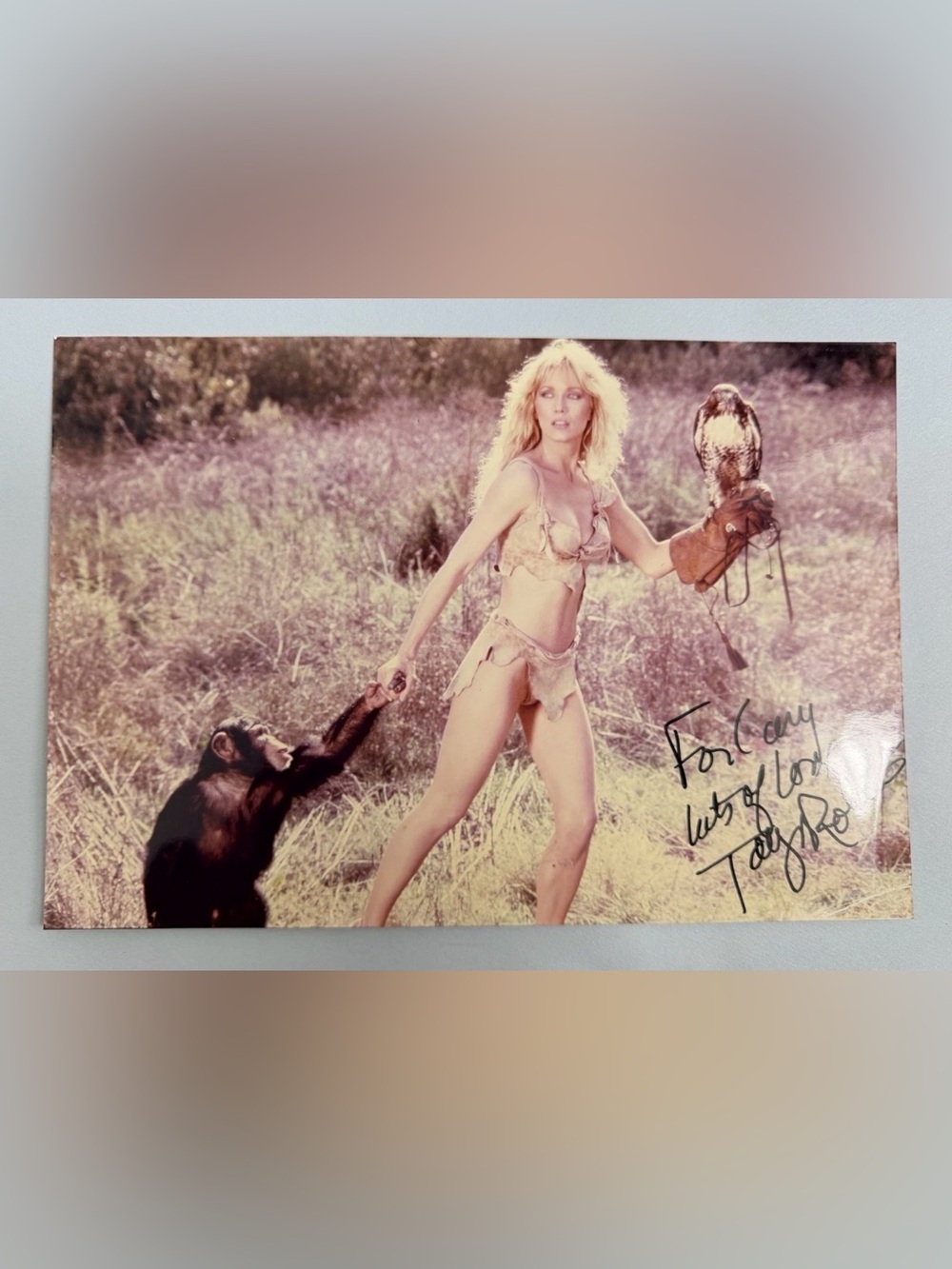 TANYA ROBERTS Signed 7x10 Vintage Photo Authentic Autograph «Shena 1984”